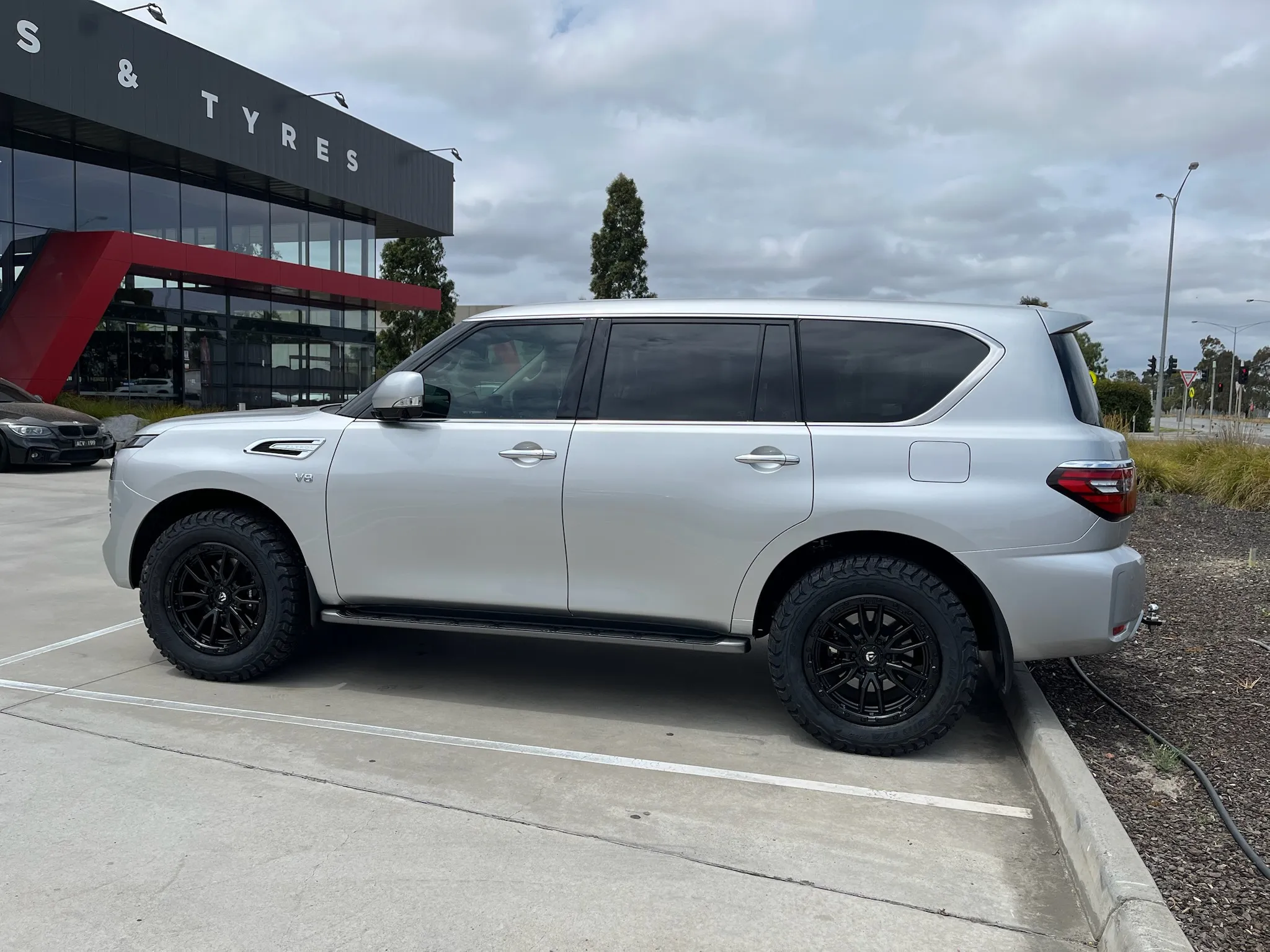 NISSAN PATROL Y62 with FUEL REBEL 20X9 MATTE BLACK WHEELS |  | NISSAN